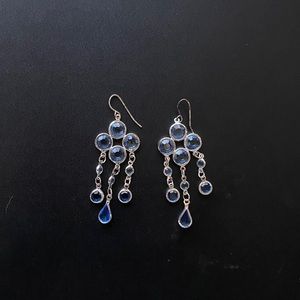 Blue Chandelier Earrings